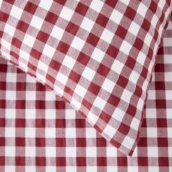 Portloe Gingham Woven Cotton Standard Pillowcase Pair 28 Portloe Gingham Woven Cotton Standard Pillowcase Pair -Dunelm Shop 30921991 alt04