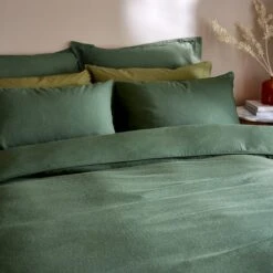 Cotton Linen Duvet Cover & Pillowcase Set -Dunelm Shop 30922051 alt03