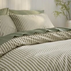 Portloe Stripe Cotton Duvet Cover & Pillowcase Set -Dunelm Shop 30922253 alt03