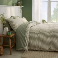 Portloe Stripe Cotton Duvet Cover & Pillowcase Set -Dunelm Shop 30922253 alt08