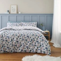 Bianca Ophelia Floral Brushed Cotton Duvet Cover And Pillowcase Set -Dunelm Shop 30925136