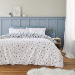 Bianca Ophelia Floral Brushed Cotton Duvet Cover And Pillowcase Set -Dunelm Shop 30925152 alt02
