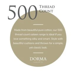 Dorma 500 Thread Count 100% Cotton Sateen Standard Kingsize Pillowcase 31 Dorma 500 Thread Count 100% Cotton Sateen Standard Kingsize Pillowcase -Dunelm Shop 30926030 alt08