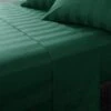 Hotel 230 Thread Count Satin Stripe 100% Cotton Flat Sheet 1 Hotel 230 Thread Count Satin Stripe 100% Cotton Flat Sheet -Dunelm Shop 30926978