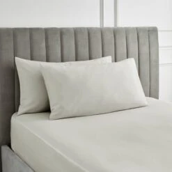 Hotel 230 Thread Count Sateen Large Standard Pillowcase Pair -Dunelm Shop 30927027