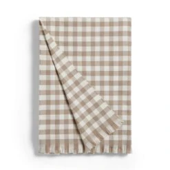Portloe Gingham Throw 130cm X 180cm -Dunelm Shop 30927448 alt02