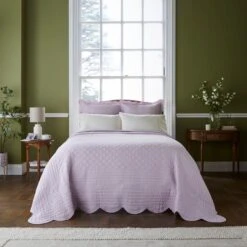 Dorma Soft Scalloped Bedspread 37 Dorma Soft Scalloped Bedspread -Dunelm Shop 30927628 alt02