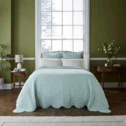 Dorma Soft Scalloped Bedspread 32 Dorma Soft Scalloped Bedspread -Dunelm Shop 30927629