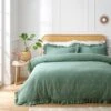 Zendaya Frilled 100% Cotton Duvet Cover And Pillowcase Set -Dunelm Shop 30927941