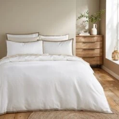 Prestbury Slub 100% Cotton Duvet Cover And Pillowcase Set -Dunelm Shop 30928355
