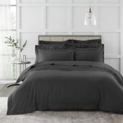 Hotel 230 Thread Count 100% Cotton Sateen Fitted Sheet 26 Hotel 230 Thread Count 100% Cotton Sateen Fitted Sheet -Dunelm Shop 30929763 alt02