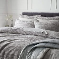 Marble Jacquard Duvet Cover And Pillowcase Set -Dunelm Shop 30929868 alt03