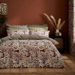 Forest Animal Natural Oxford Pillowcase -Dunelm Shop 30930108 alt01