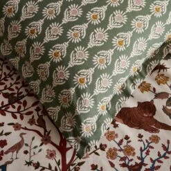 Forest Animal Natural Oxford Pillowcase -Dunelm Shop 30930108 alt04