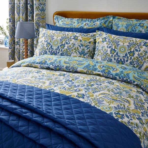 Darcey Damask Teal Oxford Pillowcase 5 Darcey Damask Teal Oxford Pillowcase - Image 3