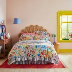 Sophie Robinson Sunshine Flowers 100% Cotton Duvet Cover & Pillowcase Set 30 Sophie Robinson Sunshine Flowers 100% Cotton Duvet Cover & Pillowcase Set -Dunelm Shop 30930243