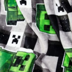 Minecraft Scribble Fleece Blanket -Dunelm Shop 30931055 alt02