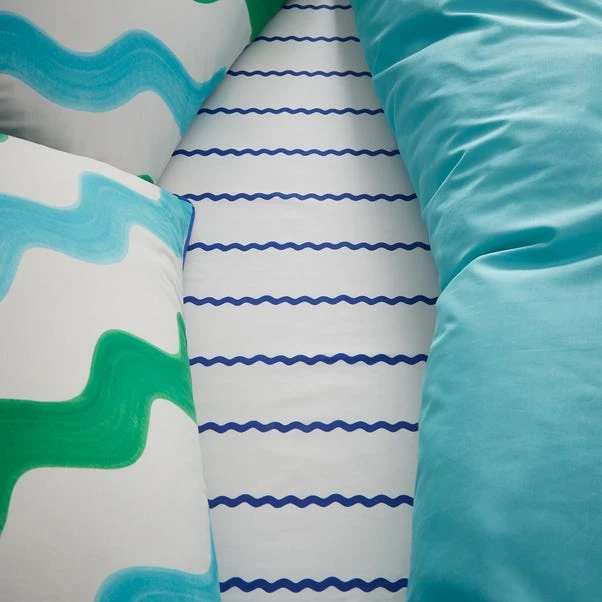 Sophie Robinson Mini Wave 100% Cotton Fitted Sheet 7 Sophie Robinson Mini Wave 100% Cotton Fitted Sheet - Image 5