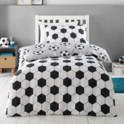 Catherine Lansfield Football Stars Brushed Cotton Duvet Cover And Pillowcase Set -Dunelm Shop 30931923 alt02