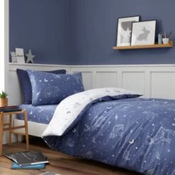 Bianca Starlight Animals Brushed Cotton Duvet Cover And Pillowcase Set -Dunelm Shop 30931924 alt02
