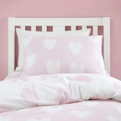 Catherine Lansfield Brushed Hearts Brushed Cotton Duvet Cover And Pillowcase Set 33 Catherine Lansfield Brushed Hearts Brushed Cotton Duvet Cover And Pillowcase Set -Dunelm Shop 30931965 alt01