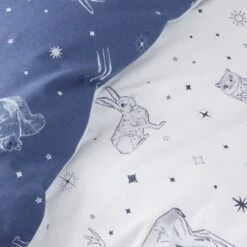 Bianca Starlight Animals Brushed Cotton Duvet Cover And Pillowcase Set -Dunelm Shop 30932007 alt04