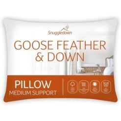 Snuggledown Hotel Goose Feather And Down Back Sleeper Pillow 8 Snuggledown Hotel Goose Feather And Down Back Sleeper Pillow -Dunelm Shop 30934375 alt01