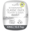 Snuggledown Scandinavian Duck Feather And Down 10.5 Tog Duvet -Dunelm Shop 30934436 alt01