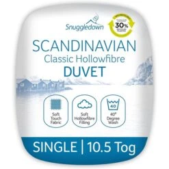Snuggledown Scandinavian Hollowfibre 10.5 Tog Duvet -Dunelm Shop 30934440 alt01