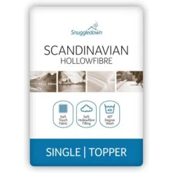 Snuggledown Scandinavian Hollowfibre Mattress Topper -Dunelm Shop 30934446 alt01