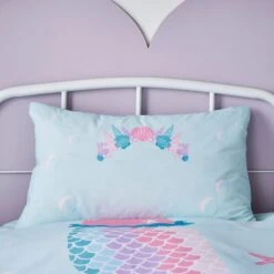 Magical Mermaid Reversible Duvet Cover And Pillowcase Set -Dunelm Shop 30937718 alt01