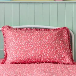 Ditsy Frill Reversible Duvet Cover And Pillowcase Set 20 Ditsy Frill Reversible Duvet Cover And Pillowcase Set -Dunelm Shop 30937792 alt03
