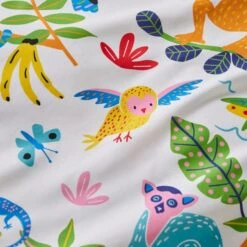 Bright Animals 100% Cotton Reversible Duvet Cover And Pillowcase Set -Dunelm Shop 30937803 alt04