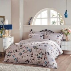 Holly Willoughby Exotic Blossom 100% Cotton Duvet Cover And Pillowcase Set -Dunelm Shop 30938950