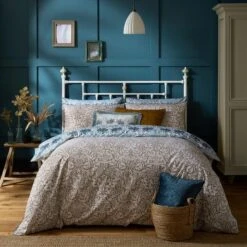 William Morris Brother Rabbit 100% Cotton Duvet Cover And Pillowcase Set 40 William Morris Brother Rabbit 100% Cotton Duvet Cover And Pillowcase Set -Dunelm Shop 30938994 alt02