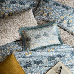 William Morris Brother Rabbit 100% Cotton Duvet Cover And Pillowcase Set 41 William Morris Brother Rabbit 100% Cotton Duvet Cover And Pillowcase Set -Dunelm Shop 30938994 alt03