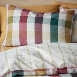Catherine Lansfield Autumn Check Duvet Cover And Pillowcase Set -Dunelm Shop 30942933 alt03