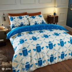 Harry Potter Ravenclaw Reversible Duvet Cover And Pillowcase Set 13 Harry Potter Ravenclaw Reversible Duvet Cover And Pillowcase Set -Dunelm Shop 30945418 alt02