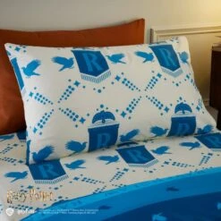 Harry Potter Ravenclaw Reversible Duvet Cover And Pillowcase Set 14 Harry Potter Ravenclaw Reversible Duvet Cover And Pillowcase Set -Dunelm Shop 30945418 alt03