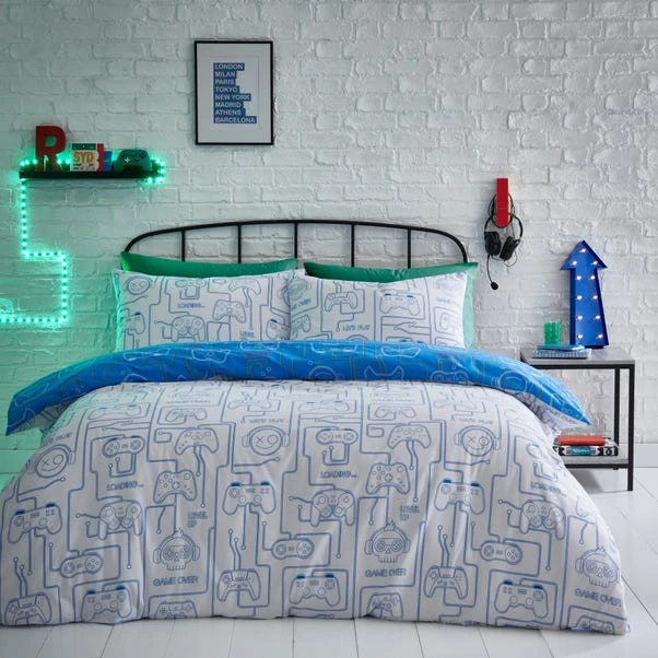 Gamer Reversible Duvet Cover And Pillowcase Set 7 Gamer Reversible Duvet Cover And Pillowcase Set - Image 5