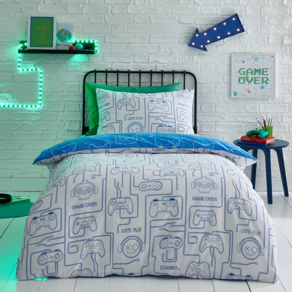 Gamer Reversible Duvet Cover And Pillowcase Set 4 Gamer Reversible Duvet Cover And Pillowcase Set - Image 2
