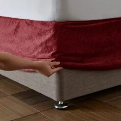 Catherine Lansfield Kingsley Matte Velvet Divan Base Bed Wrap 29 Catherine Lansfield Kingsley Matte Velvet Divan Base Bed Wrap -Dunelm Shop 30956831 alt02