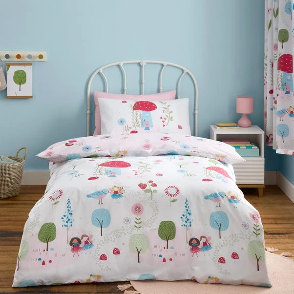 Toadstool Fairies Reversible Polycotton Duvet Cover & Pillowcase Set 15 Toadstool Fairies Reversible Polycotton Duvet Cover & Pillowcase Set - Image 13