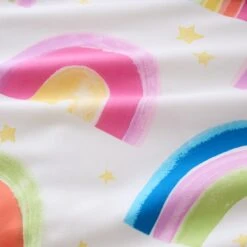 Watercolour Rainbow 100% Cotton Reversible Duvet Cover And Pillowcase Set -Dunelm Shop 30957209 alt04