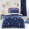 Space 100% Cotton Reversible Duvet Cover And Pillowcase Set 1 Space 100% Cotton Reversible Duvet Cover And Pillowcase Set -Dunelm Shop 30957242