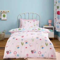 Toadstool Fairies Reversible Polycotton Duvet Cover & Pillowcase Set 22 Toadstool Fairies Reversible Polycotton Duvet Cover & Pillowcase Set -Dunelm Shop 30957243 alt02