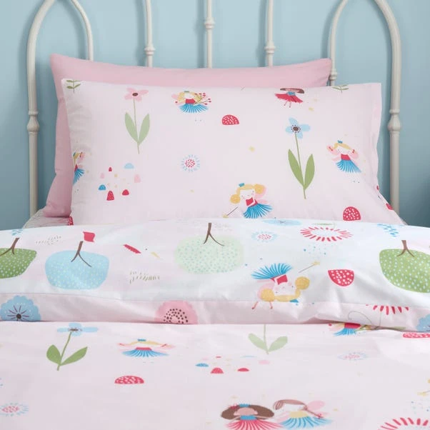 Toadstool Fairies Reversible Polycotton Duvet Cover & Pillowcase Set 6 Toadstool Fairies Reversible Polycotton Duvet Cover & Pillowcase Set - Image 4