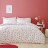 Red Hearts 100% Cotton Duvet Cover And Pillowcase Set -Dunelm Shop 30957245