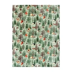 Lodge Wood Sherpa Throw 130cm X 150cm