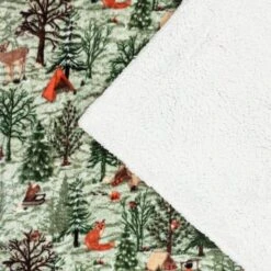 Lodge Wood Sherpa Throw 130cm X 150cm -Dunelm Shop 30959058 alt04